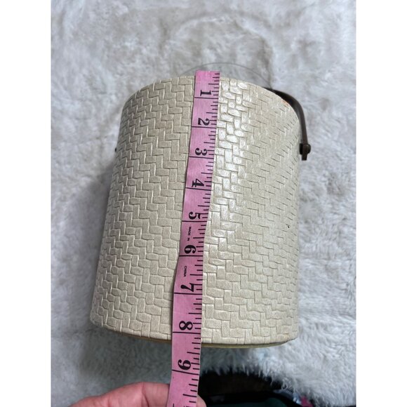 Ice Bucket basket weave style with handle and lid - Picture 4 of 9
